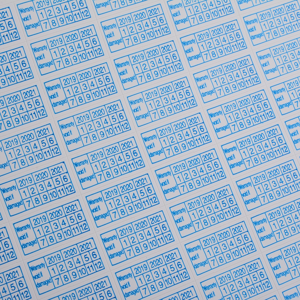 600 stuks garantie stickers  - 2022 jaar garantie vervalt bij beschadiging bescherming beveiligingslabel sticker zegel versnipperd papier