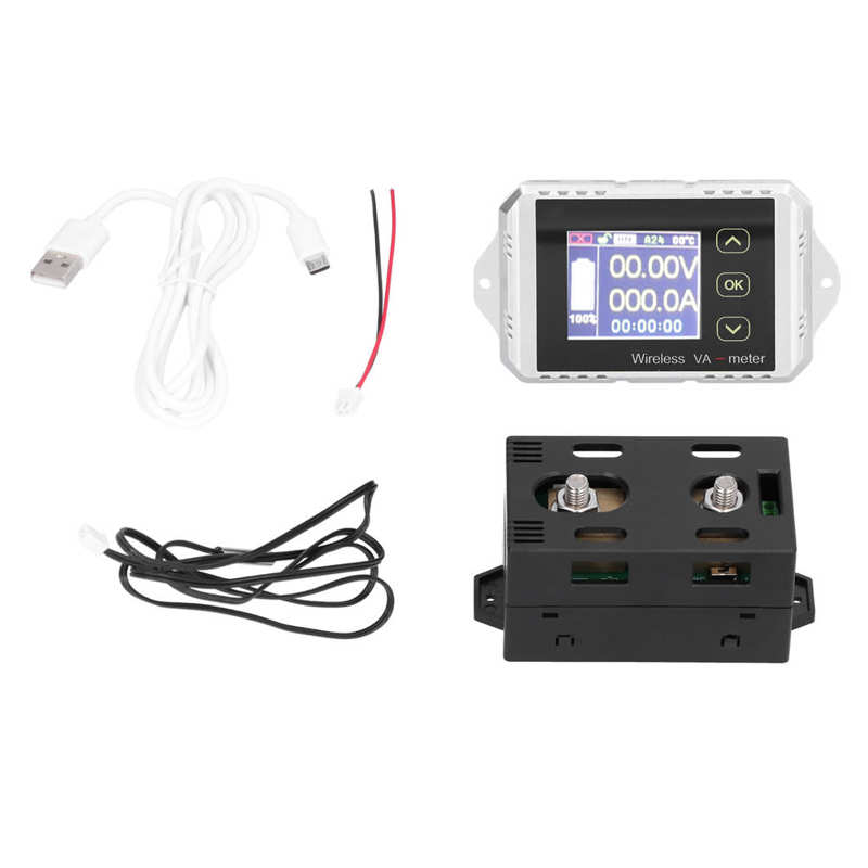 VAT-1300 Coulomb Counter Color Screen DC Voltmeter Ammeter Battery Capacity Tester Power Meter