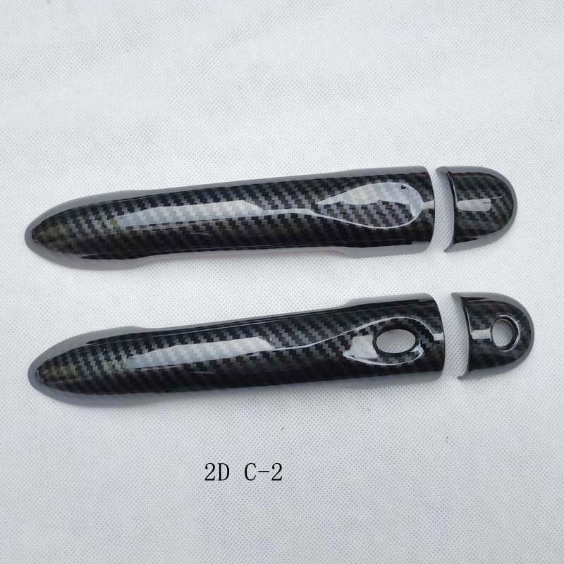 Cubierta de manija de puerta de coche, accesorios de color fibra de carbono para Renault Megane 3 iii, , , , , , , ,: 2dc-2