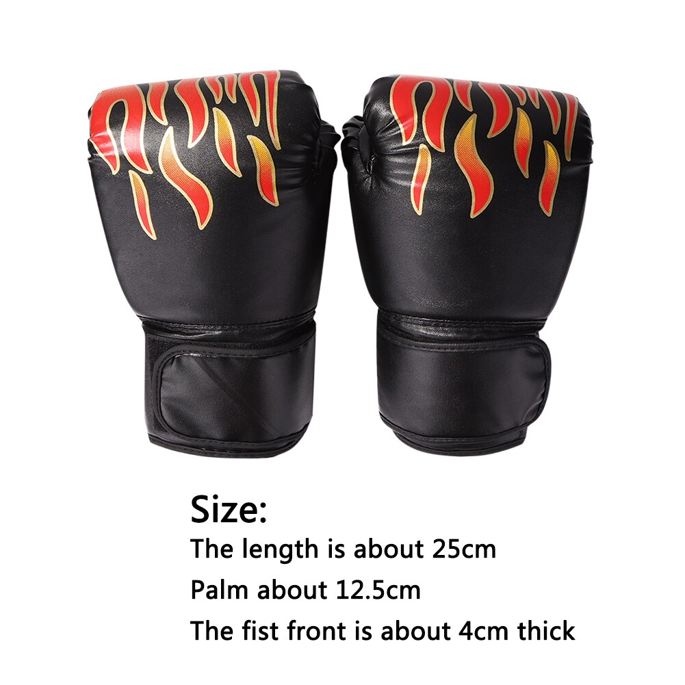 2pcs Kick Boxing Gloves for Men Women Karate Muay Thai Boxeo Free Fight Martial MMA Sanda Training Equipment for Kids Adults: Black
