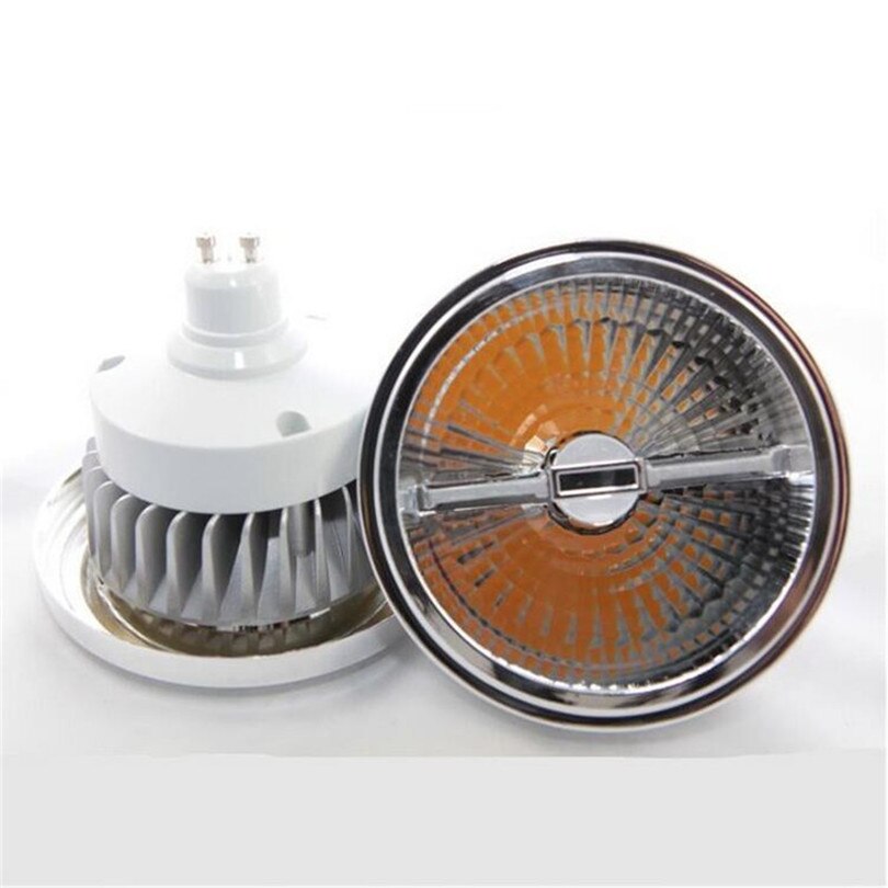 Bombilla LED superbrillante AR111, 15W, COB, AR111, QR111, G53, GU10, lámpara regulable, foco AC110V/220V/DC12V, 1 ud.