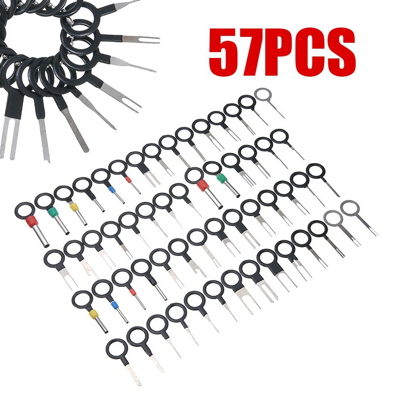 57 Stks/set Pin Ejector Draad Kit Extractor Auto Terminal Verwijdering Connector Kit Bedrading Crimp Connector Pin Extractor