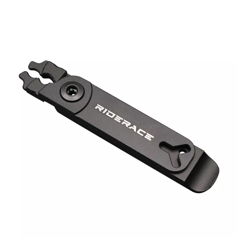 Alicates para eslabones de cadena de bicicleta, Mini alicates de instalación de extracción rápida para bicicleta de montaña, hebilla de cadena de ciclismo, herramientas de reparación de abrazadera abierta y cerrada: Negro