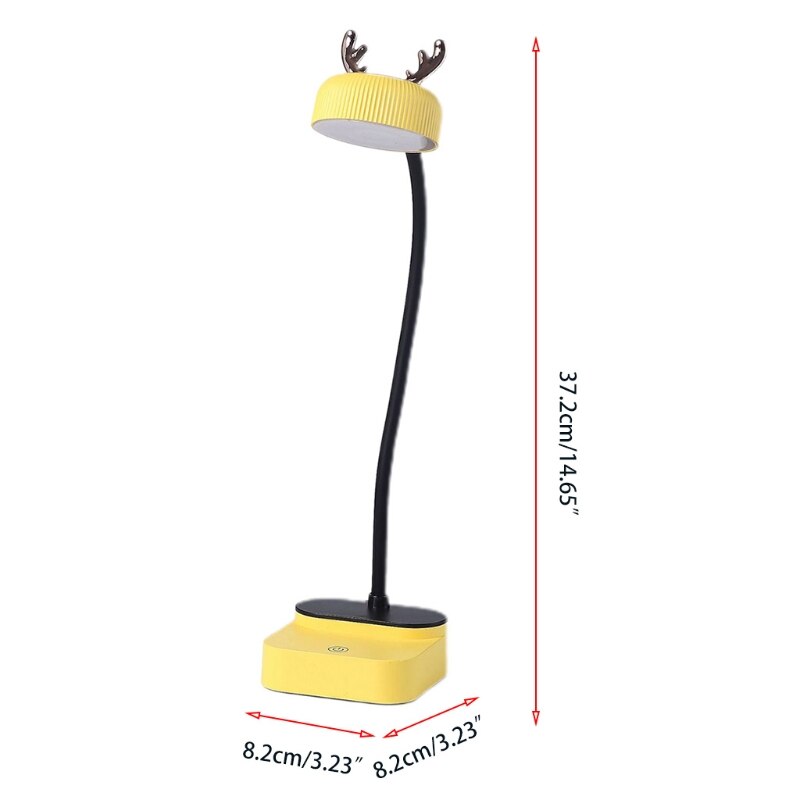 LED Desk Lamp, Touch Control Desk Lamp, 360°Flexible Desk Lamp Rechargeable Desk Lamp for students Dormitory Reading