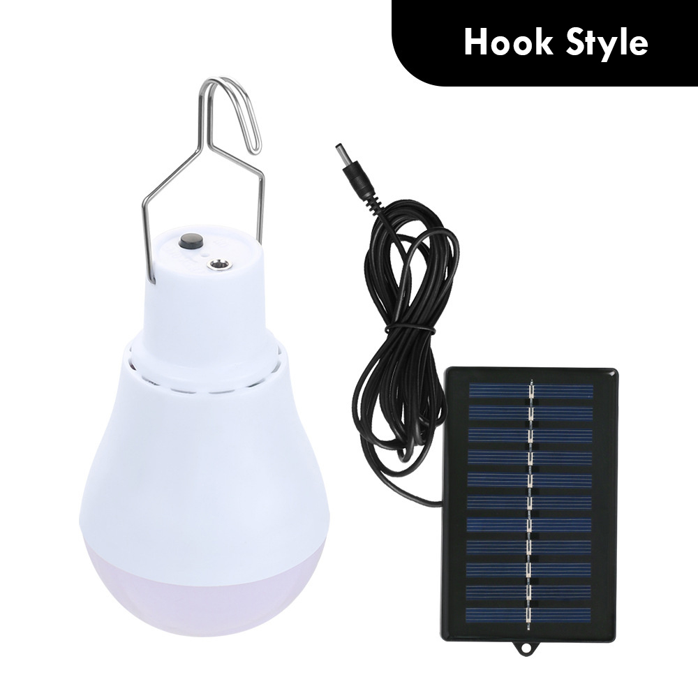 Lámpara alimentada por energía Solar, bombilla Led portátil, luces recargables para tienda de campaña, pesca nocturna, Panel de energía Solar de emergencia, luz Solar: Rosa