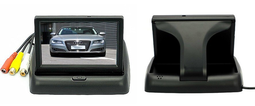 4.3 inch Fold-staat TFT LCD Monitor Voor Achteruitrijcamera Parking Digitale TFT Monitor Voertuig Beveiligingssysteem