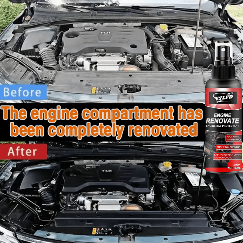 Engine Compartment Cleaner Engine Shine Protector Detail Cleaner Stain Remover Heavy - duty Degreaser for Oil And Cleaning Tools