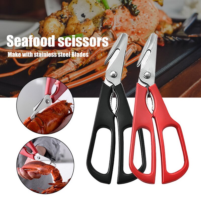 Seafood Shears KitchenSeafood Lobster Scissors Heavy Duty Crab Scissors Cooking Culinary Scissors for Meat and Seafood