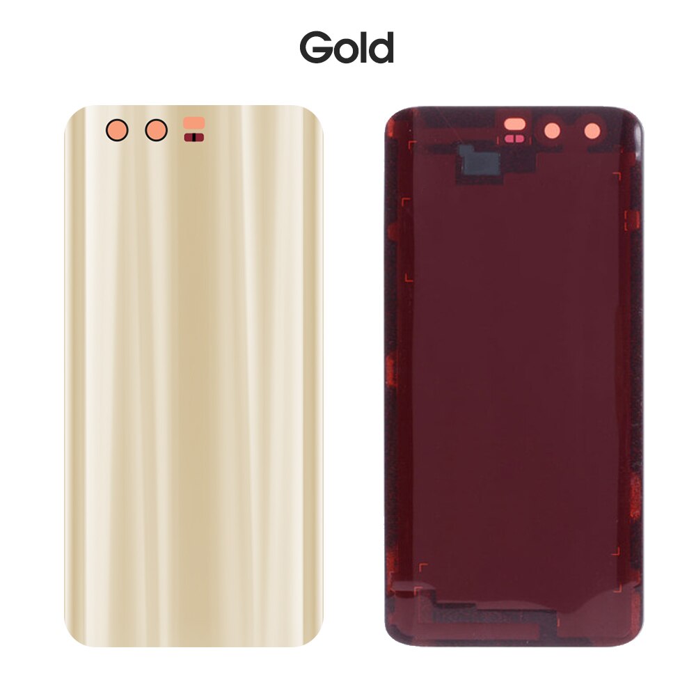 5,15 Zoll 100% Neue Für Huawei honor 9 Zurück Batterie Abdeckung Gehäbenutzen fallen Für Huawei honor 9 honor 9 Tür Hinten Glas batterie Abdeckung: golden