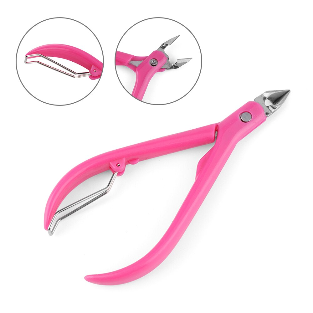 Random Color 1PC Stainless Steel Toe Finger Nipper Nail Clipper Cutter Plier Scissors Nail Art Manicure Tool