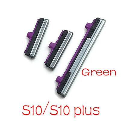 SIde Volume Button + Power ON / OFF Buttton Key Set For Samsung Galaxy Note 8 S8 S9 S10 Plus Replacement Parts: S10 plus Green