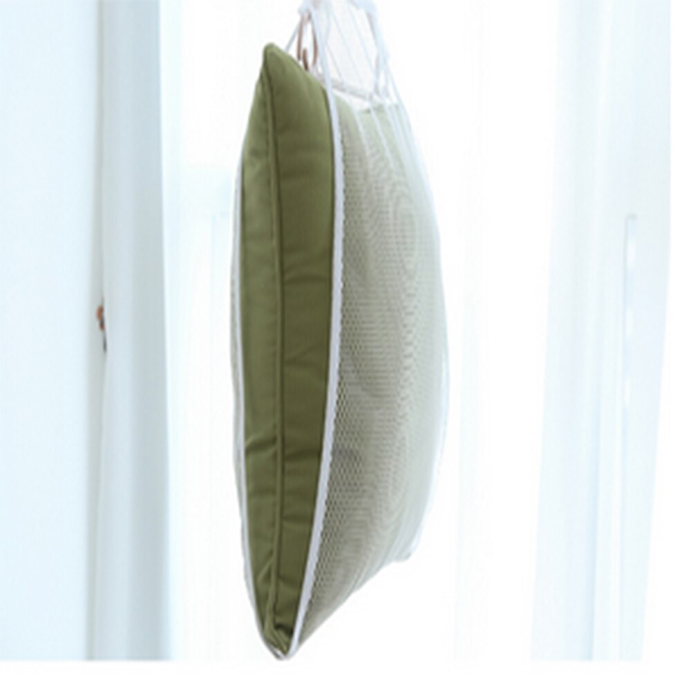 Filet de séchage pour oreiller 2 pièces, sac en filet respirant, balcon, jouet coupe-vent, support de séchage, cintre à vêtements suspendu