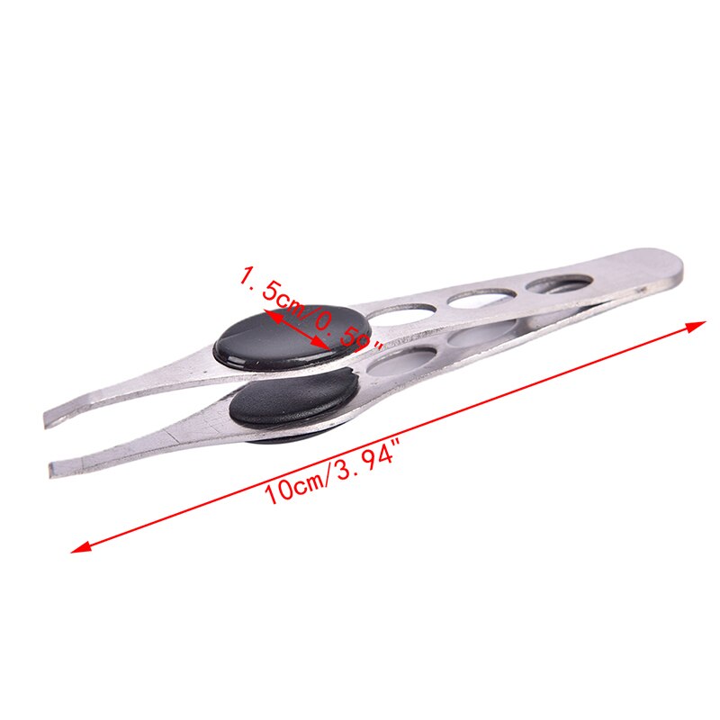 Brainbow 1pc Eyebrow Tweezer Stainless Steel Eyelash Extension Tweezers Eye Hair Removal Lady Face Makeup Tools Beauty Essential