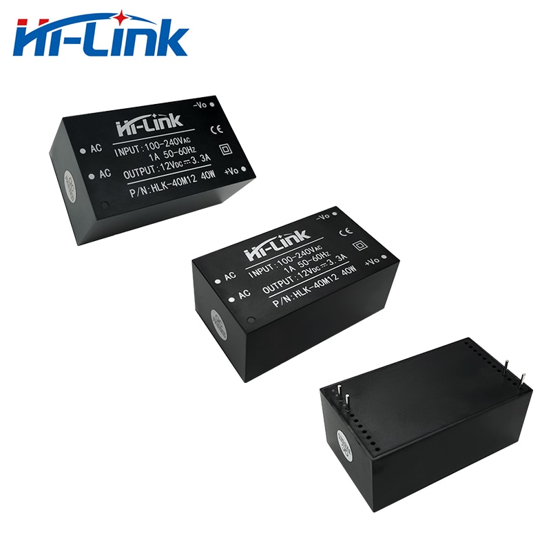Ce / rohs gan power module 85-264v to 12v 3.3a output vekselstrømsomformer kredsløb hlk -40 m 12 2 stk / lot
