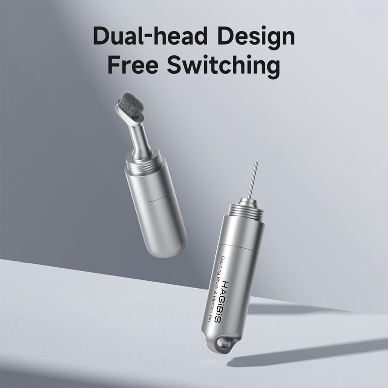 Hagibis SIM-kaarthouder Removal Tool Eject Pin Oordopjes Reinigingsborstel Reset Tools Naaldopener Cleaner Pen Kit voor iPhone Airpods