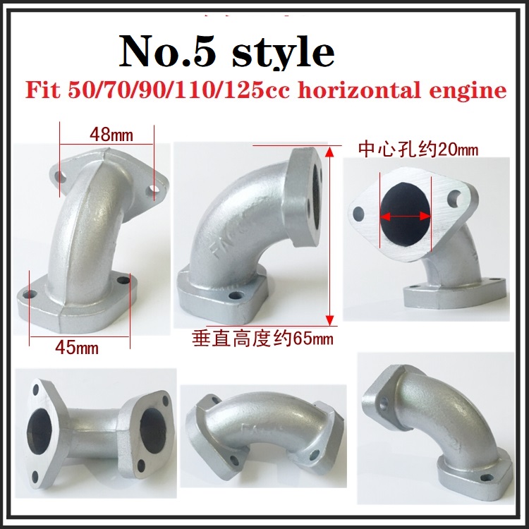 Loncin – collecteur de tuyau d&#39;admission pour moto, lifan zongshen kayo sunl falcon ATV quad dirt pit bike 50cc 70cc 90cc 110cc 125cc 150cc