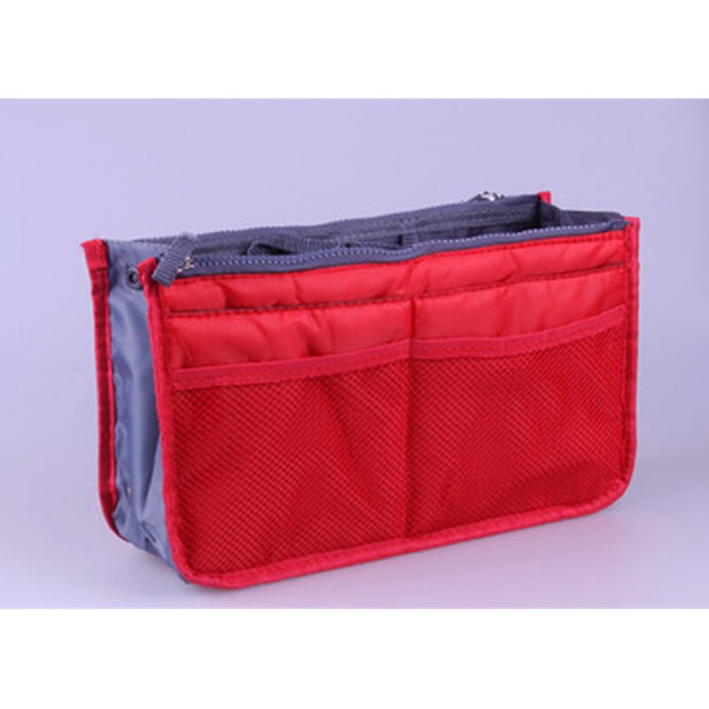 Verdicken Große Kapazität Kosmetische Lagerung Tasche Nylon Reise Einsatz Organizer Handtasche Make-Up Tasche Für Frauen Weibliche
