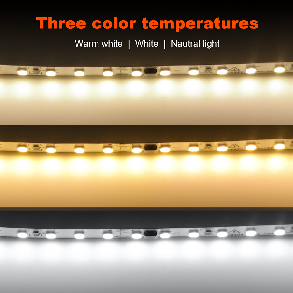 Tira de luces LED de 5m, 10m, 20m, 50m, CA 220V, 230V, 240V, IP55, 2835, 120 LED, cinta de luces de cuerda Flexible, cinta de 9 colores para decoración del hogar