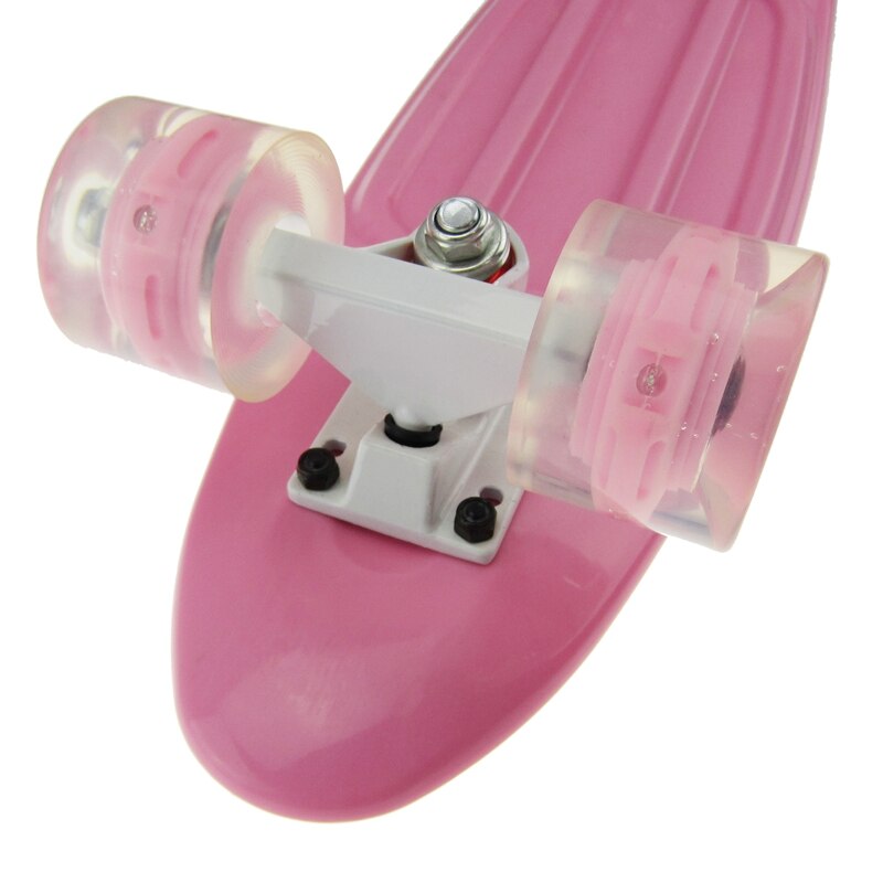 Mini Cruiser, Skateboard für Anfänger Kinder, 22 zoll PP Panel Kind Skateboard, für Outdoor Sport Fisch Bord Nicht-Slip