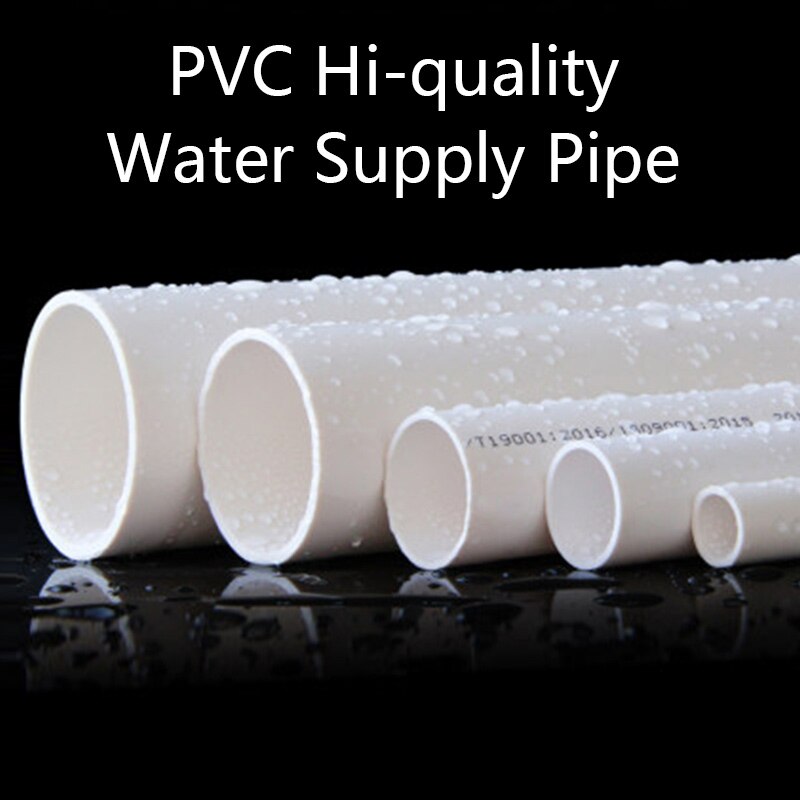 2pcs 50cm OD 20~50mm White UPVC Pipe Hi Water Supply Pipe Irrigation Fish Tank PVC Pipe Aquarium Drainpipe Water Tube