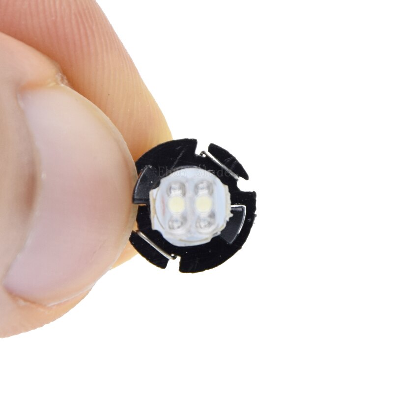 2 Pcs T4.2 T4 5050 Smd Led Neo Wedge Dashboard Instrumentenpaneel Light Auto Panel Gauge Speedo Dash Lamp Wit 6000K