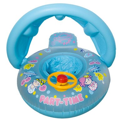Schwimmen Ring Horn Sonnenschirm Abnehmbare Auf Schwimm Sommer Kinder Kind Sitz aufblasbare Schwimmen pool floaties swimtrainer