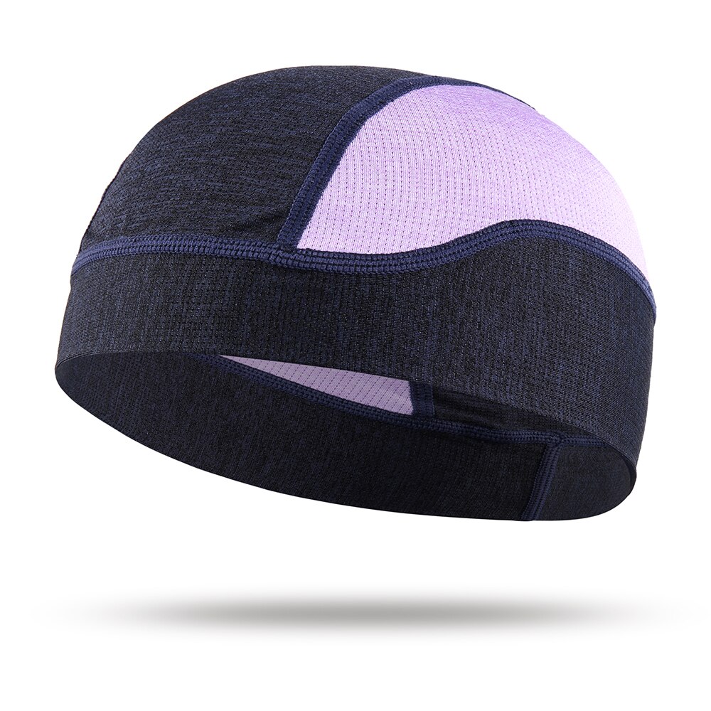 Bonnets de sport respirants d&#39;été, doublure de casque, Bonnet d&#39;extérieur, maille fine, extensible, chapeau de soleil à séchage rapide pour casquette hommes et femmes: Purple