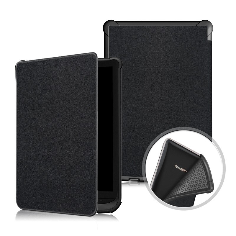 Etui mince pour livre de poche 616/627/632 Ereader housse de protection peau pour livre de poche Basic Lux 2/Touch Lux/Touch HD 3 Funda: Black