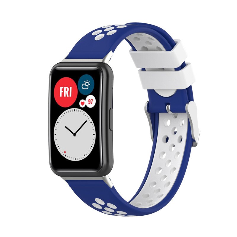Vhbw Cinturino Silicone Per Huawei Running 3e E 4e - 20,1 Cm, Nero, Sostitutivo Per Smartwatch Fitness