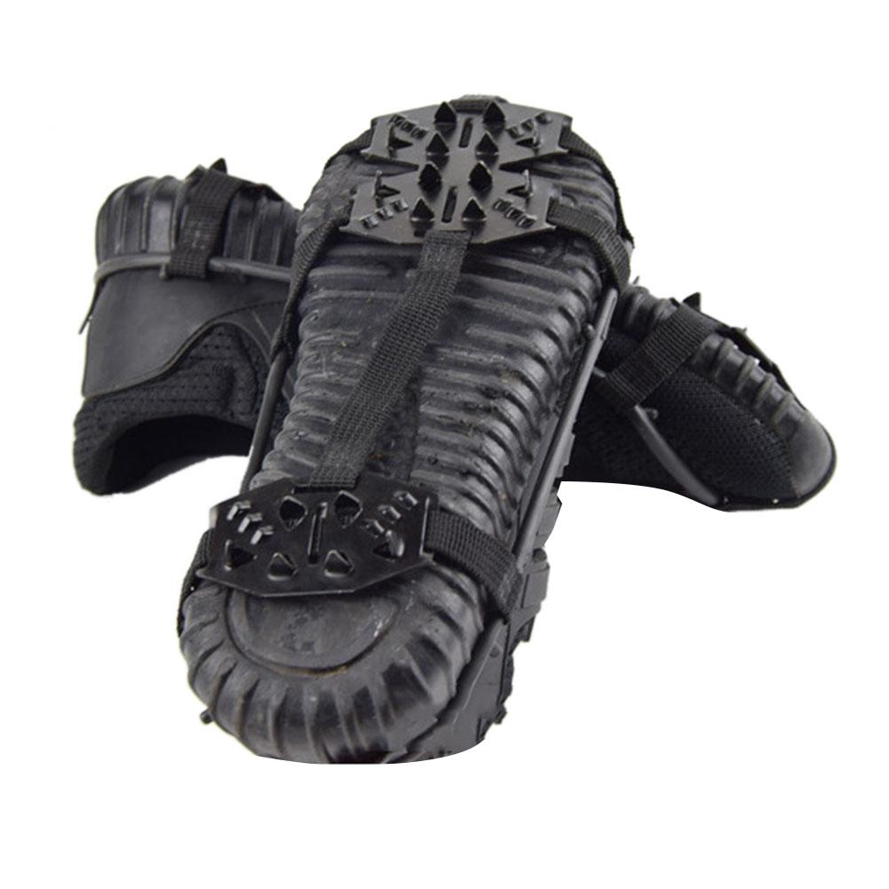 Antislip Schoen Cover 24-Tooth Anti-Slip Kramp Sneeuw Schoen Cover Winter Sneeuw Ijs Klimmen Schoen spikes Ice Grips Cleats Stijgijzers