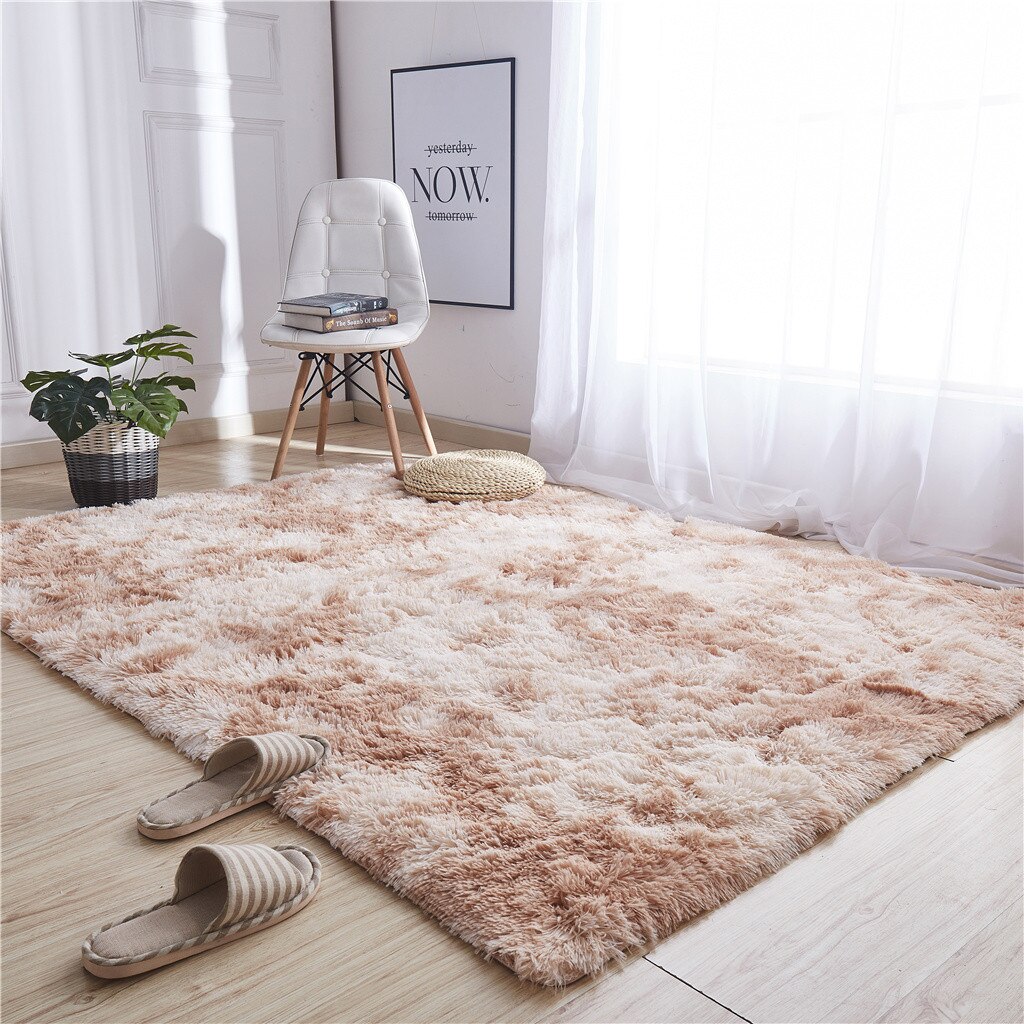 2021top home decor Ultra Soft Modern Area Rugs Shaggy Nursery Rug Home Room Plush Carpet Decor: Khaki