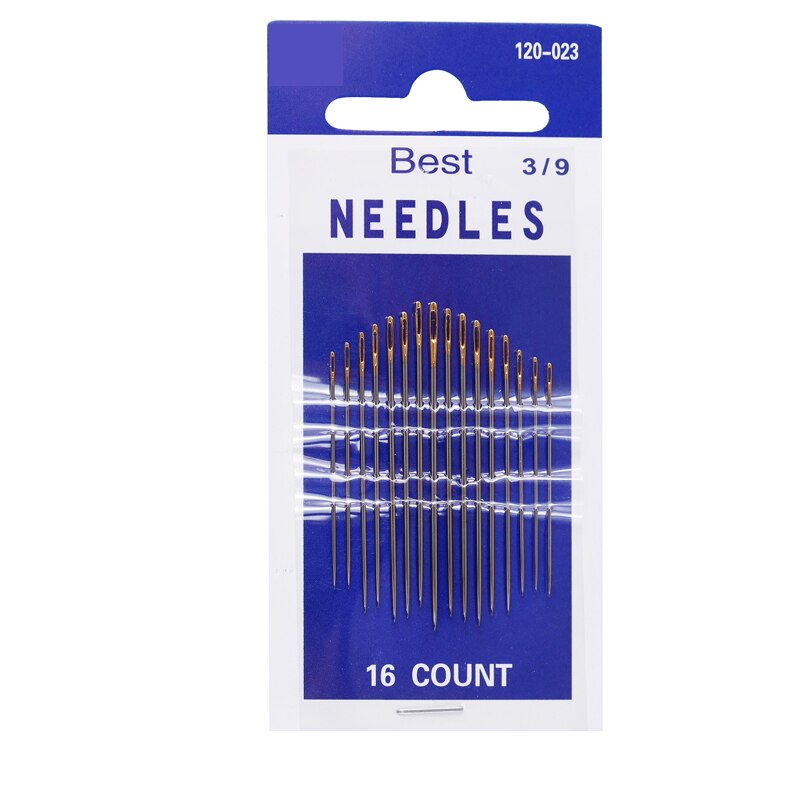 1Set Big Eye Sewing Needles Stainless Steel Needle Craft Hand Stitch Tool for for Leather Bag Sewing: F