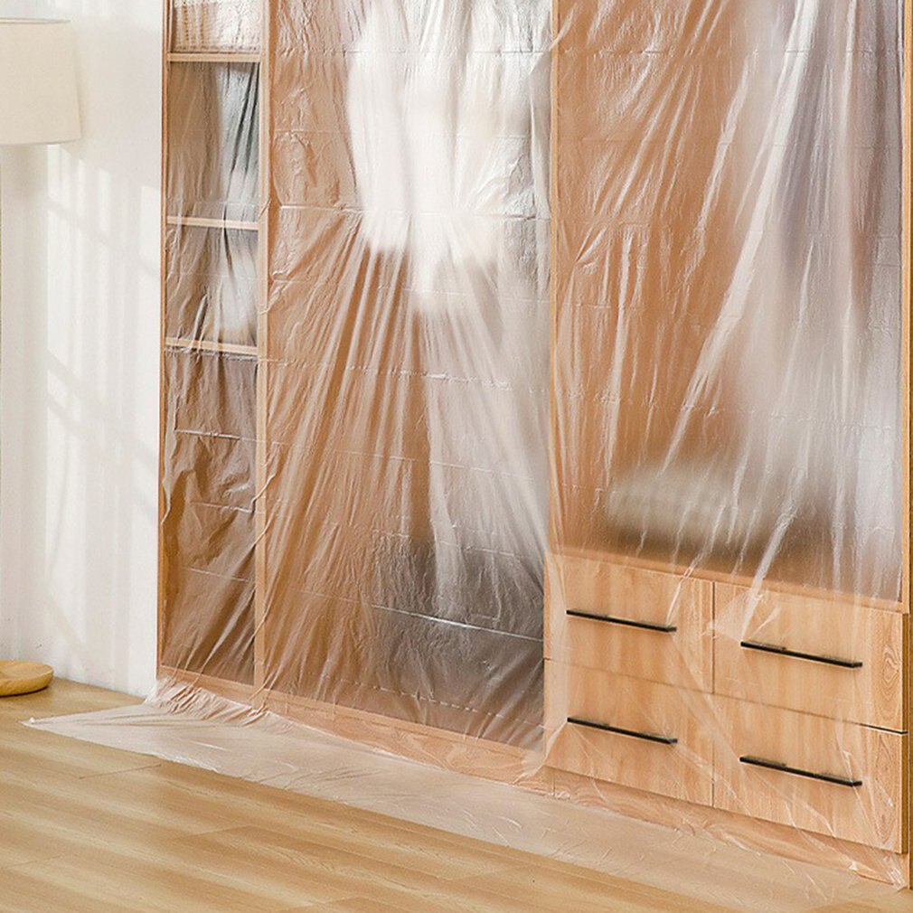 Household Dust Film Disposable Furniture Covering Dustproof Plastic Sheet Dust Cover For Sofa Bed Renovation Protective Film