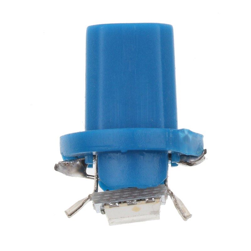 kebedemm 10pcs Instrument lights Car Gauge colorful B8.5D 509T B8.5 5050 Led 1 SMD T5 Lamp Dash Bulb Dashboard instrument Light: Blue