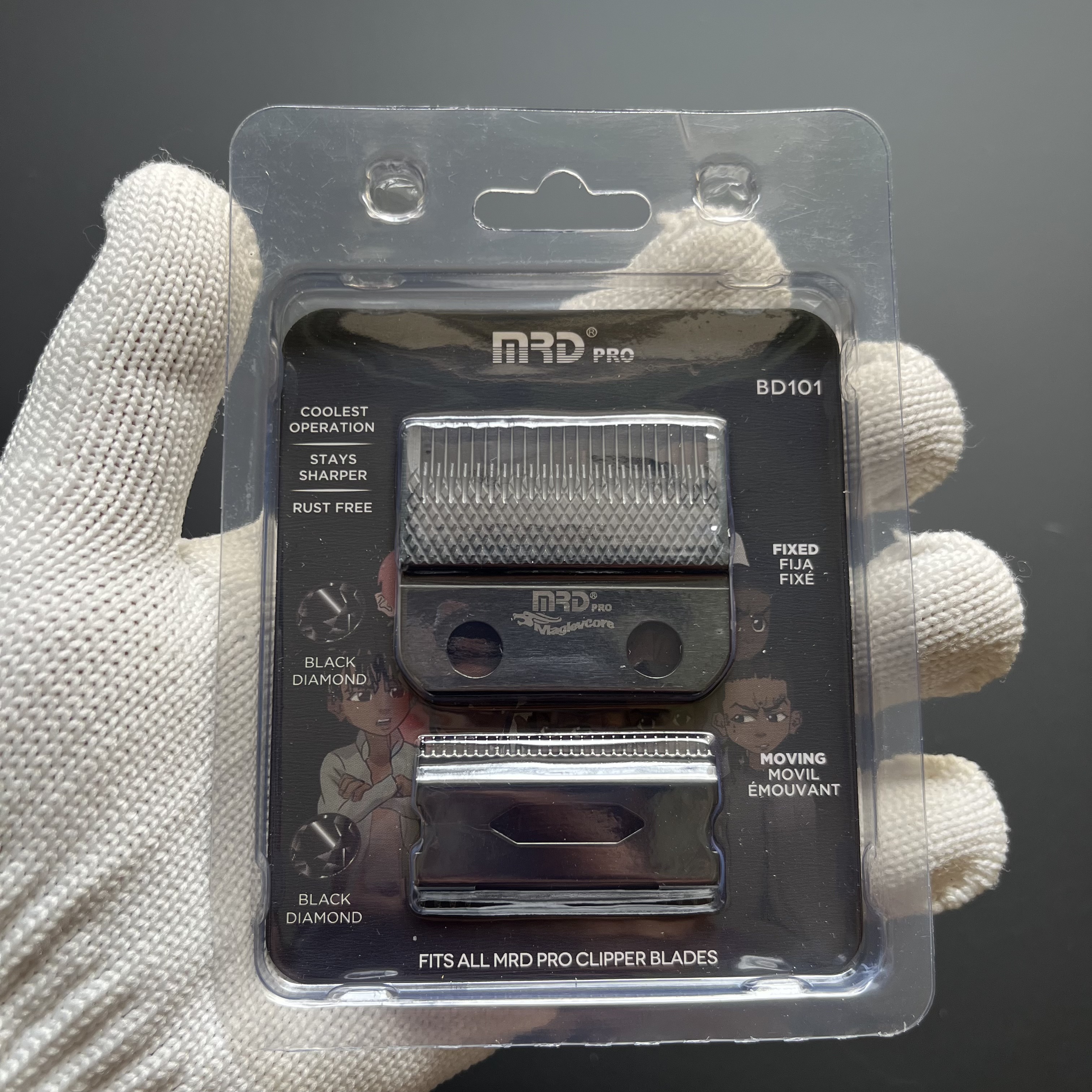 MRD Hair Clipper Accessories Trimmer Razor Charging Cable Base Cloth Limit Comb Brush: black