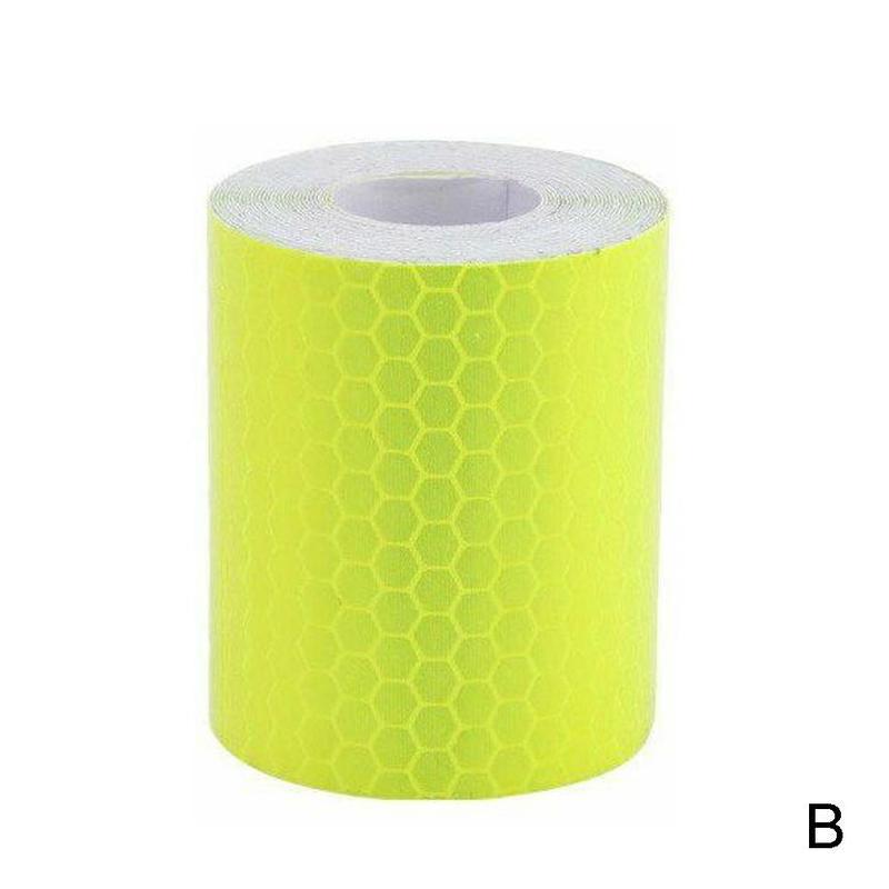 Car Reflective Strap Safety Warning Sticker Vehicles Roll Tape Warning Safety Truck Motorcycle Reminder Sticker Reflecti K3F4: yellow