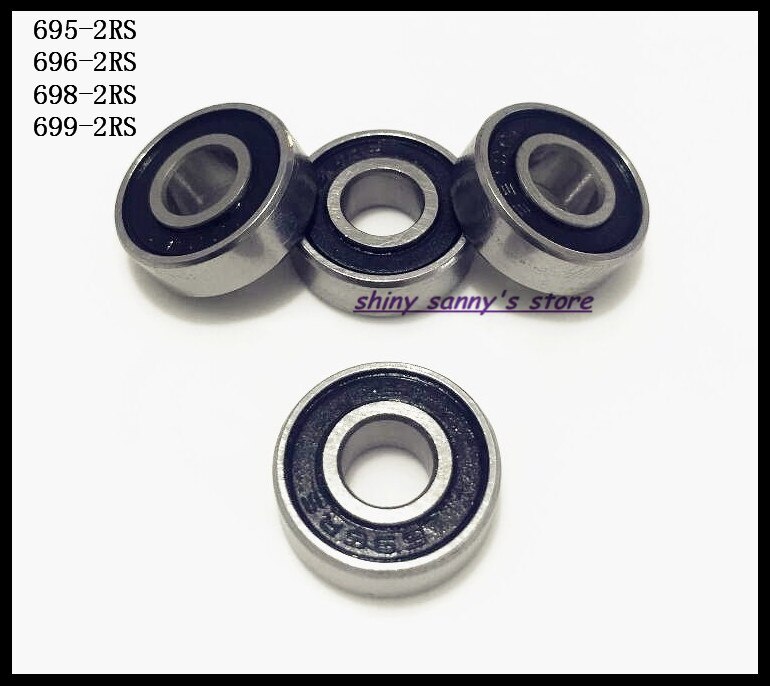 5-10 pcs/Lot 695-2RS, 696-2RS, 698-2RS, 699-2RS Rubber Sealed Ball Bearing Miniature Bearing Brand