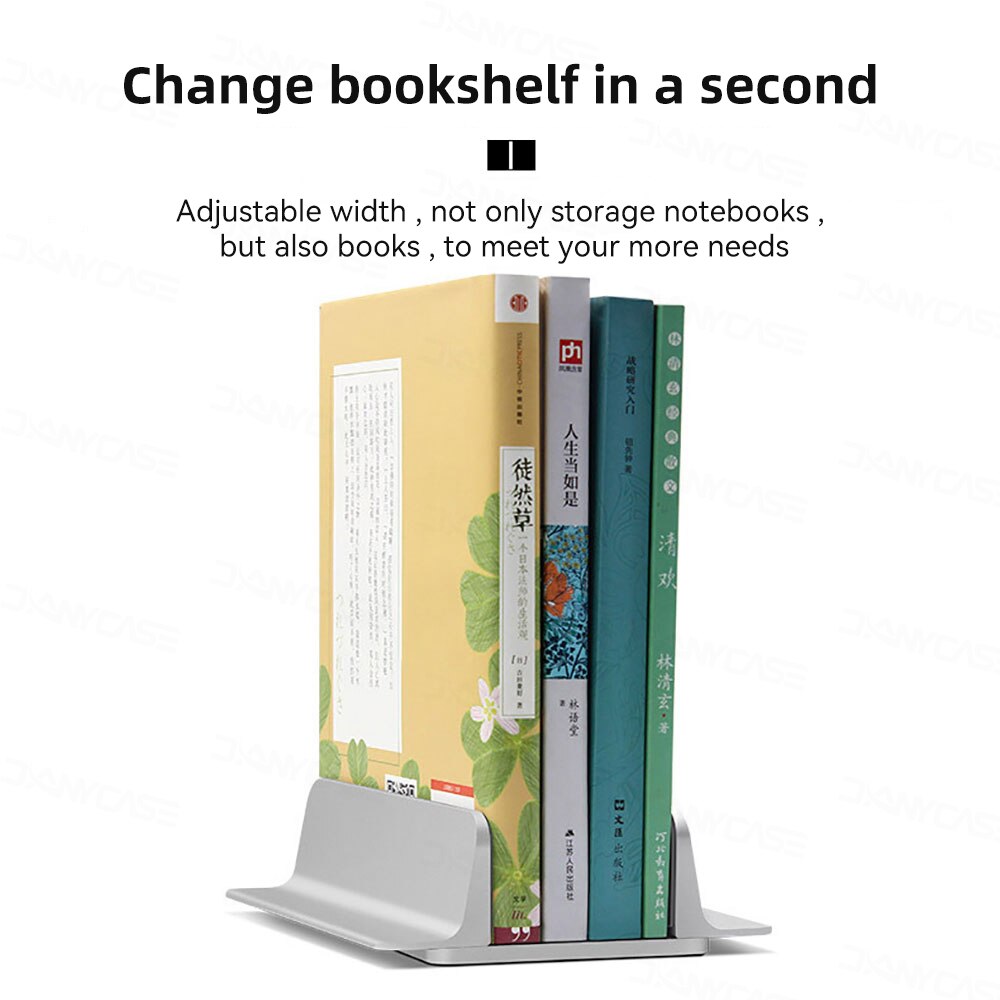 Vertical Laptop Stand For Macbook Air Pro 13 15 16 Desktop Aluminum Stand With Adjustable Dock Size For Notebook Stand