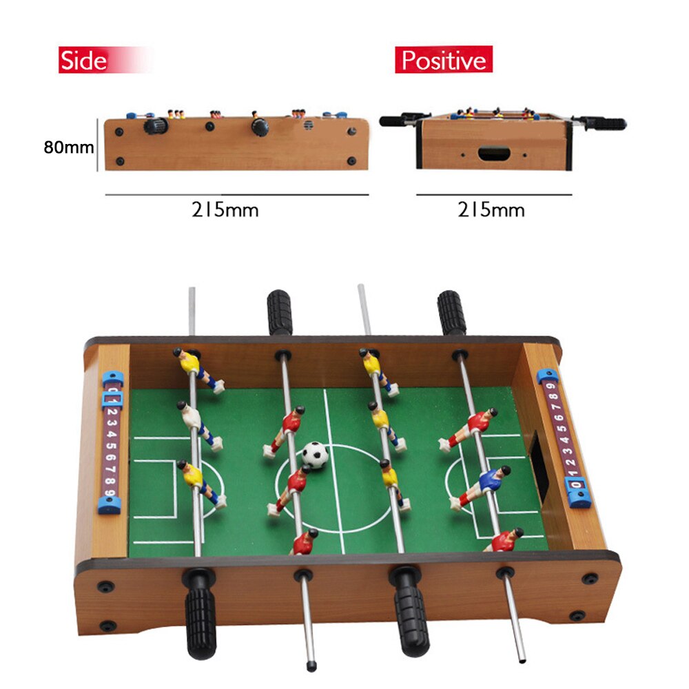 Mini Futbolín de mesa para adultos y niños, conjunto de juego de fútbol de mesa portátil con 2 pelotas y portero de puntuación