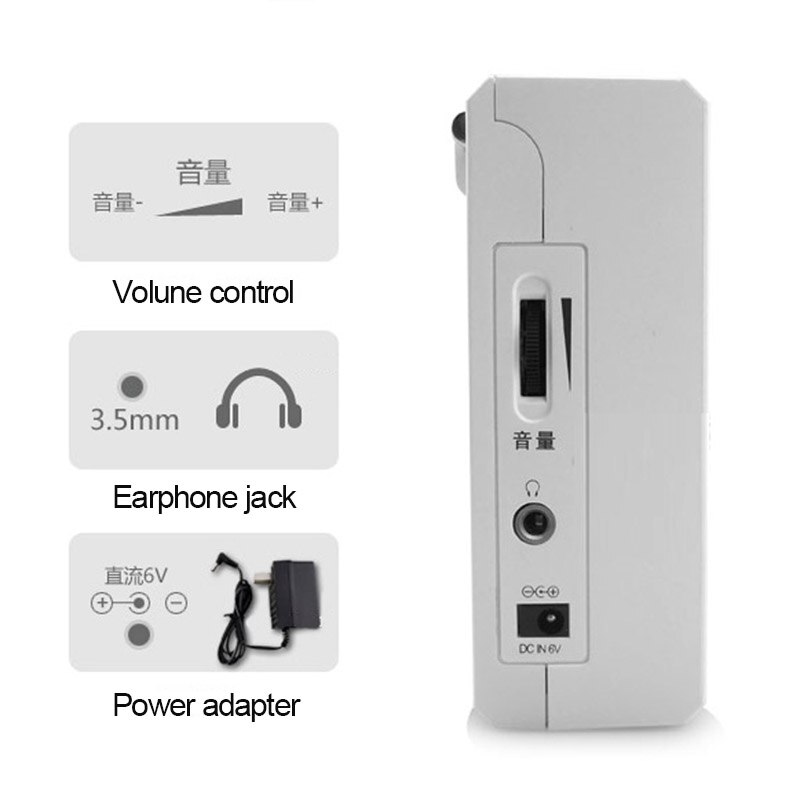 Panda 6503 Radio USB / TF grabadora de cinta de transcripción, grabadora de función de transcripción de tarjeta TF, Radio FM/MW