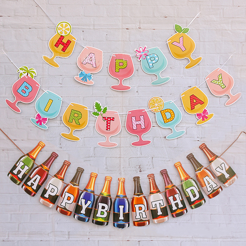 Pozłacany flaming ananas transparent hawaje letnie dekoracje na przyjęcie urodzinowe szczęśliwy tropikalny aloha hawajski flaming girlanda impreza na plaży