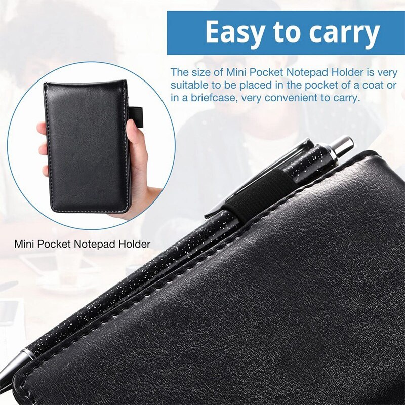 Mini Pocket Notepad Set A7 Business Labels Portable Notebook with Notepad Replacement for Office and School
