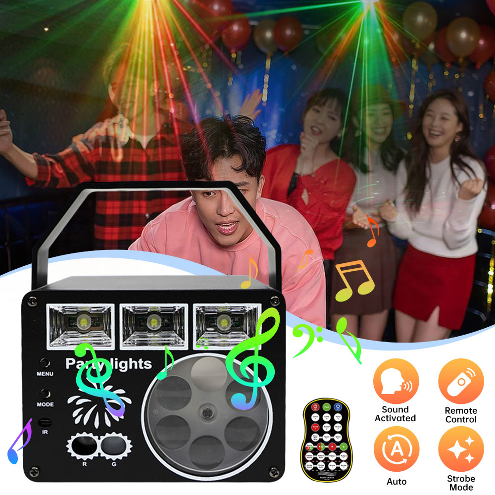 Heimat Party Licht Projektor Weihnachten Party Licht Fernbedienung Nachtclub Lichter Dekoration DJ Halloween Karaoke Disko Ball