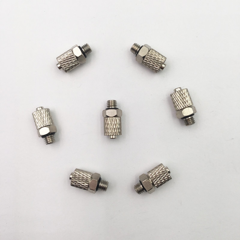 PC4-m3 PC6-M5 filetage mâle M3 M4 M5 M6-Tube 3mm 4mm 6mm tuyau pneumatique droit tuyau d'air raccord rapide Mini connecteur en laiton