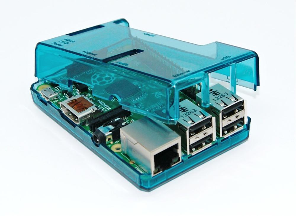 Raspberry Pi 2B 3B 3B + Case Abs Behuizing 4 Kleuren Met Koellichamen Abs Shell: Blauw