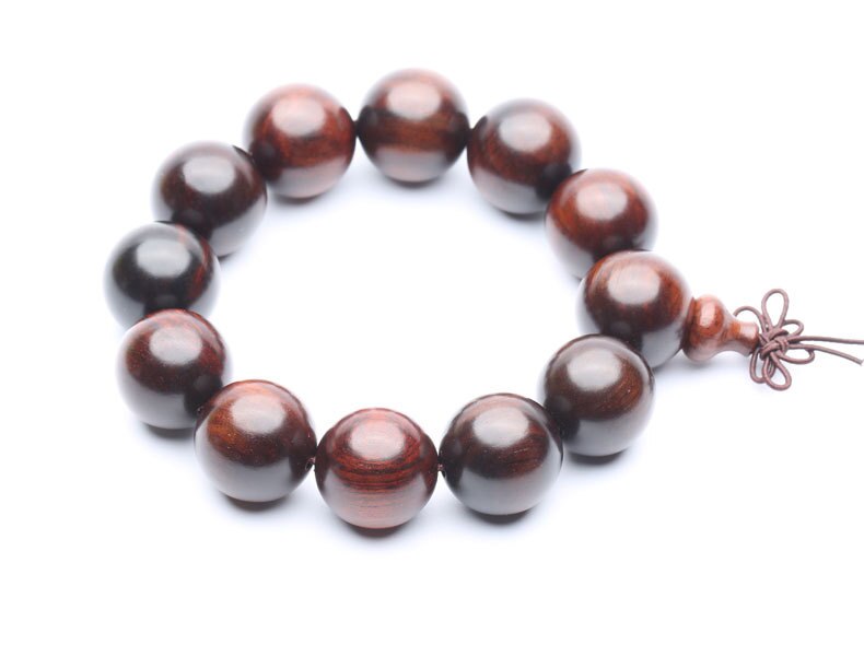 15mm 18mm 20mm Rosewood Big Beads Vintage Wooden Bracelet Handmade Stretch Bracelets For Men Buddha Bangles Jewelry