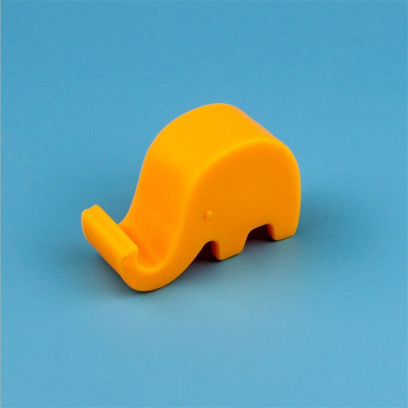 4Color Universal Mini Elephant Smart Phone Table Desk Mount Stand Phone Holder for Cell Mobile Phone Tablets Bracket: Red