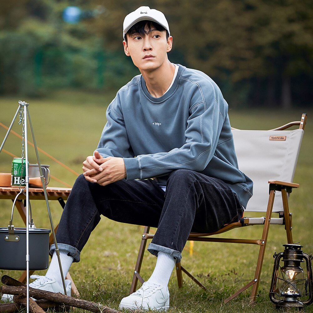 Pioneer camp oversized hættetrøje mænd vinter varm fleece 100%  bomuld afslappet mænds sweatshirts xys 002275
