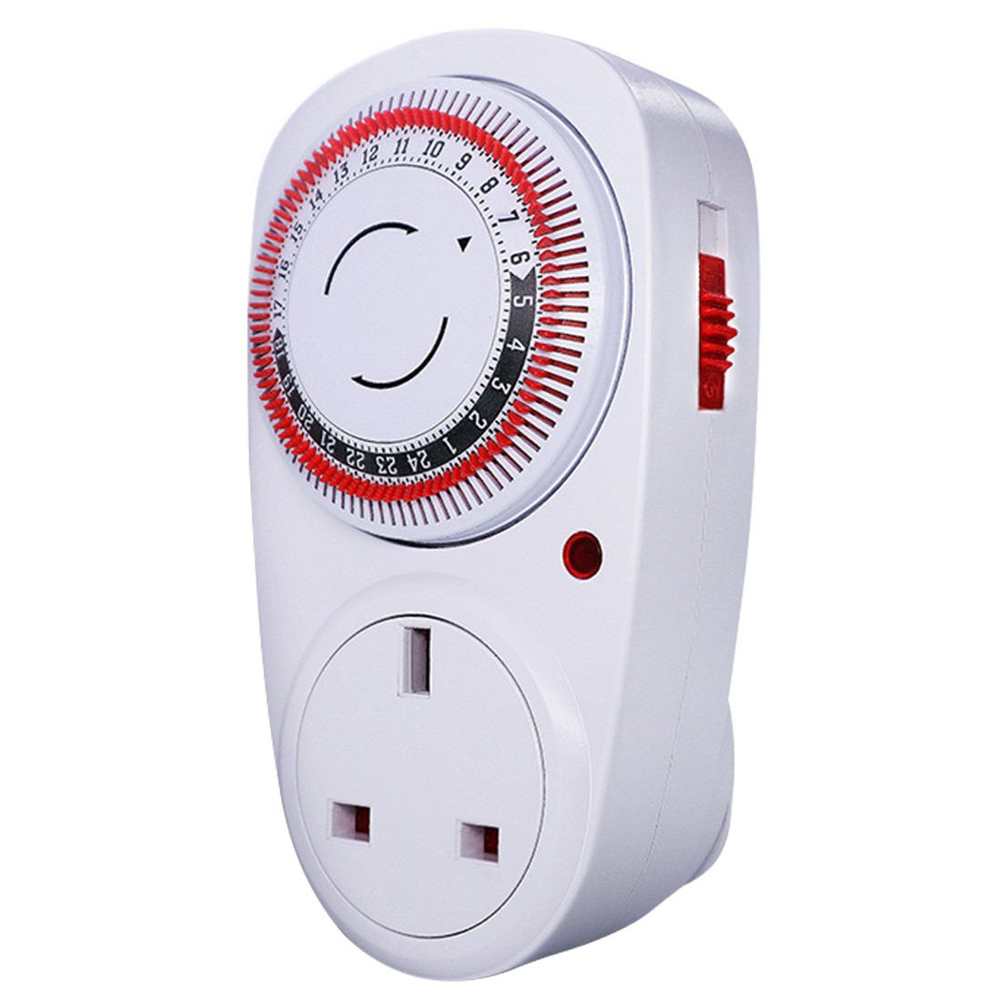 24 Hour Plug-in Programmable Mechanical Electrical EU /US /UK Plug Program Timer Power Switch 230V Energy Saver Temporizado