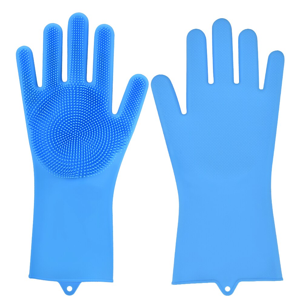 Guantes de silicona para lavar platos, 2 uds., guantes para fregar platos de limpieza, limpieza de cocina, grado alimenticio